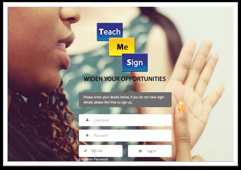 Teach Me Sign Online Student Space