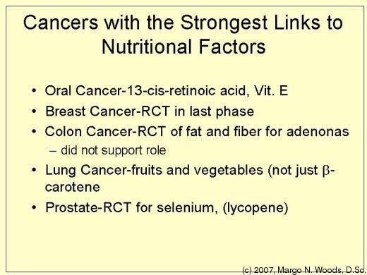 67. Cancers with the Strongest