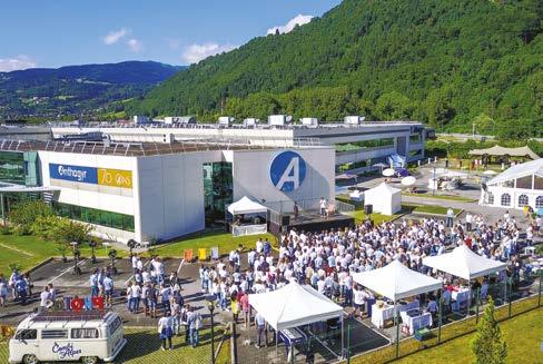 CELEBRATES ANTHOGYR 70 YEARS Last June 30th, more than 400 employees from all four corners of the globe met at the Anthogyr headquarters in Sallanches.