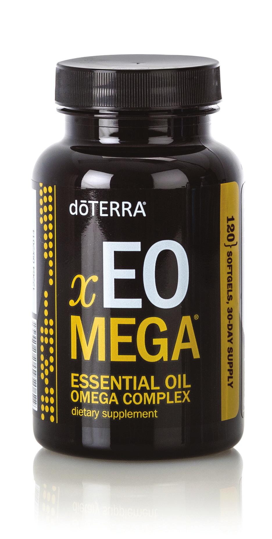 PRODUCT INFORMATION PAGE xeo Mega Essential Oil Omega Complex PRODUCT DESCRIPTION do TERRA xeo Mega Essential Oil Omega Complex is a unique formula of CPTG essential oils and a proprietary blend of