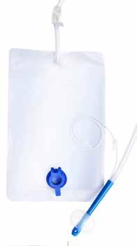 system with rectal balloon catheter irrigation bag 2000 ml delivery tube (length = 180 cm) with tube clamp rectal catheter with silicone balloon
