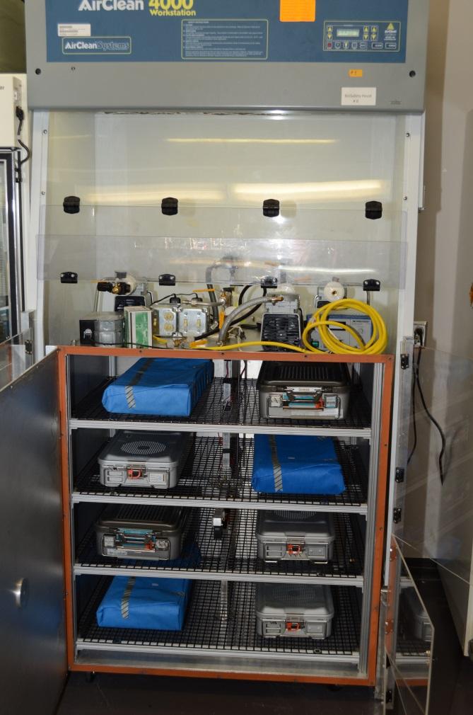 Dynamic Bioaerosol Test Method Dynamic test that simulates dynamic air movement in hospitals Bacterial challenge (100 s of microbes per liter of air)