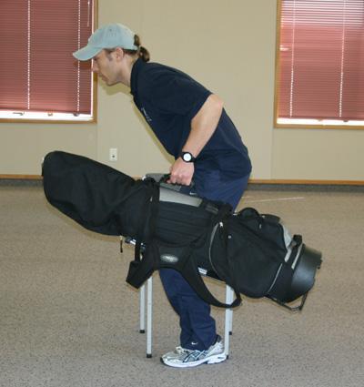 Body Part - Upper Back Exercise - Golf bag bent over rows Description:
