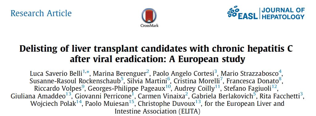 - n=103 patients with decompensated cirrhosis - 11 European centres - All patients listed for liver transplant - All