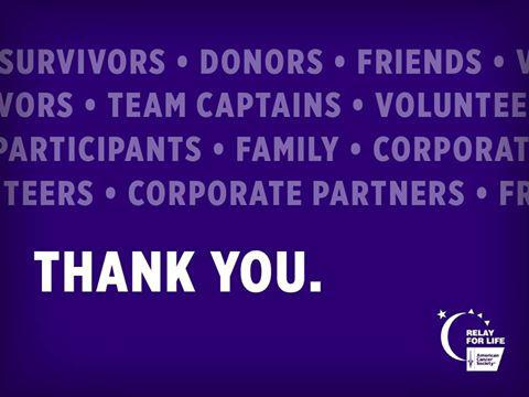 The American Cancer Society is incredibly grateful to the