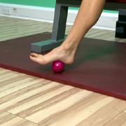 Plantar fascia stretch by rolling The plantar fascia can be stretched by rolling it over a round or cylindrical object such as a ball, bar or