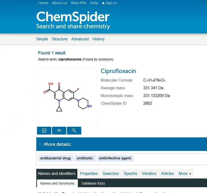 Virtual reference compound based screening Needed: - Molfile from ChemSpider Not needed: -