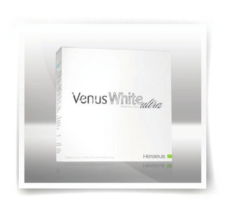Personalized professional whitening Three levels of whitening Pre-filled disposable trays Take-home for custom trays In-office Venus White Ultra Venus White Pro 1 2 16%, 22% and 35% Carbamide