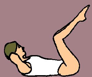 mat and both knees slightly apart and into your chest.