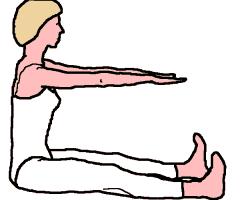 9. MAT - CRISS CROSS REPS: 6-0 SET UP: Stack your hands under your head, elbows out wide. Knees bent and feet on the floor.