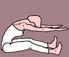 Empty your lungs and reach, reach, reach (three times). Inhale to roll up: your lower, middle then upper back, pressing abs to spine.