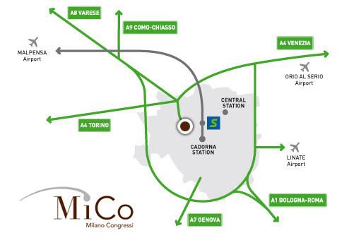 TRANSPORTATION How to reach the MiCo from the city centre Detailed information regarding public transportation is available at www.atm.it. The MiCo entrance (Gate 2) is located on Viale Eginardo.