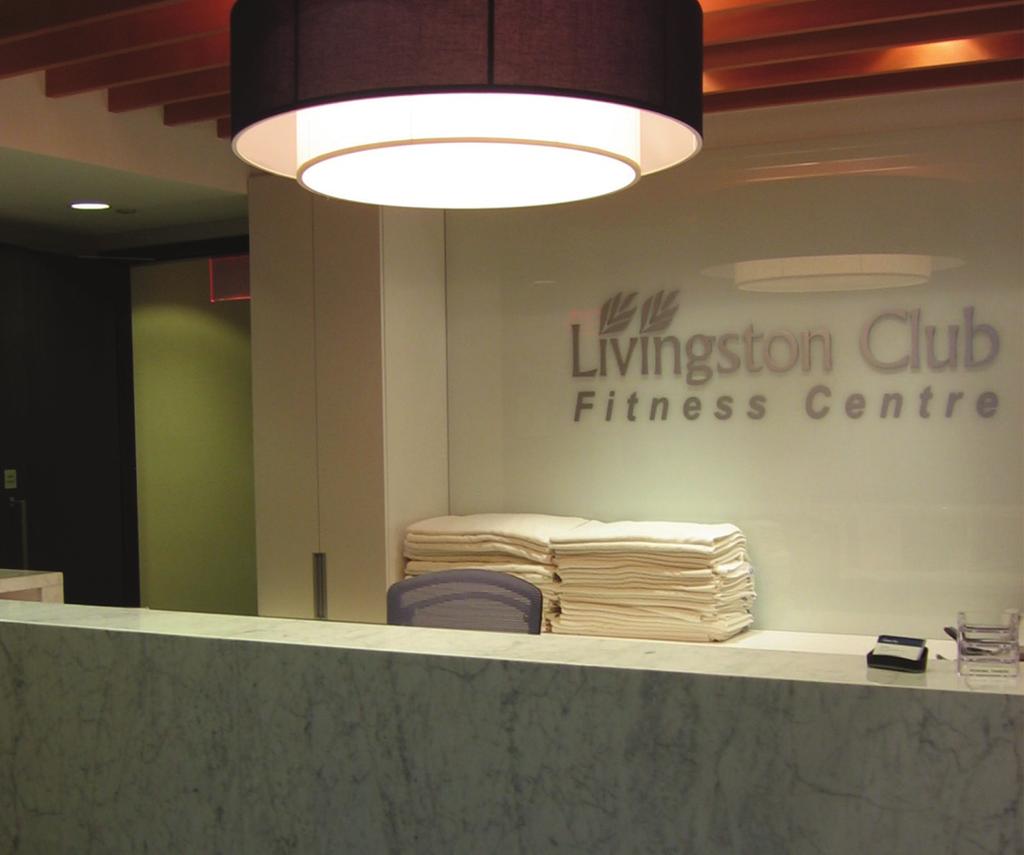 Staffing and hours of operation The fitness centre is only available for Livingston Place tenants, and only after they have completed registering with a fitness centre staff person.