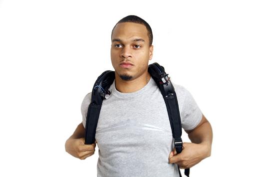 Loosen the shoulder straps before you put on the device, for comfort and