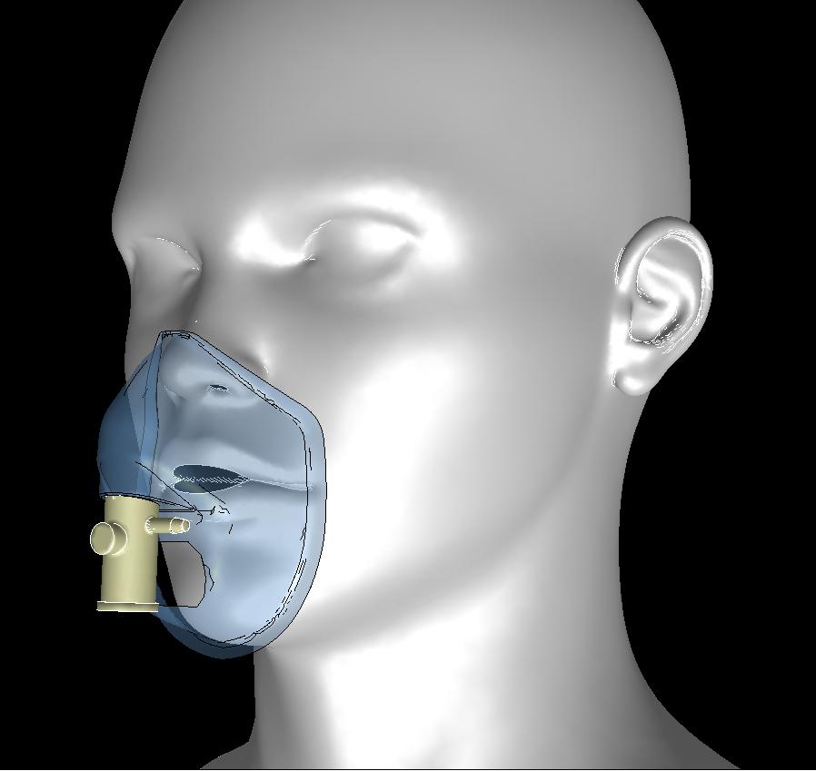 Amsino OneMask Oxygen Mask: Mask