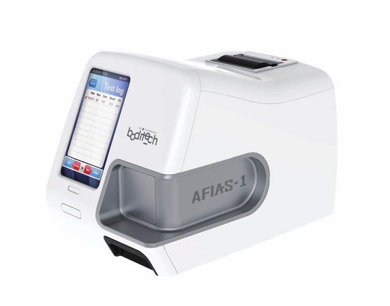Doctor s reliable associate Automated desktop 1 channel LIS/HIS connectivity All-in-one cartridge Capillary whole blood sampling* Walk away function 320 x 204 x 180 mm 3.