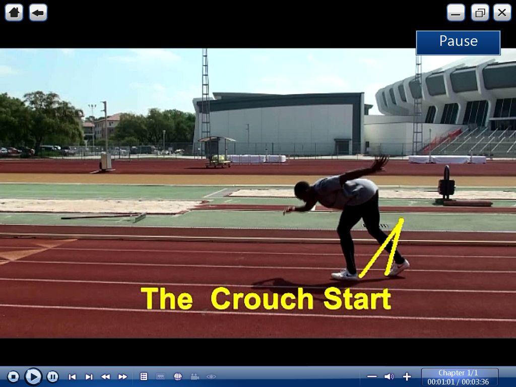 THE CROUCH START I first teach the