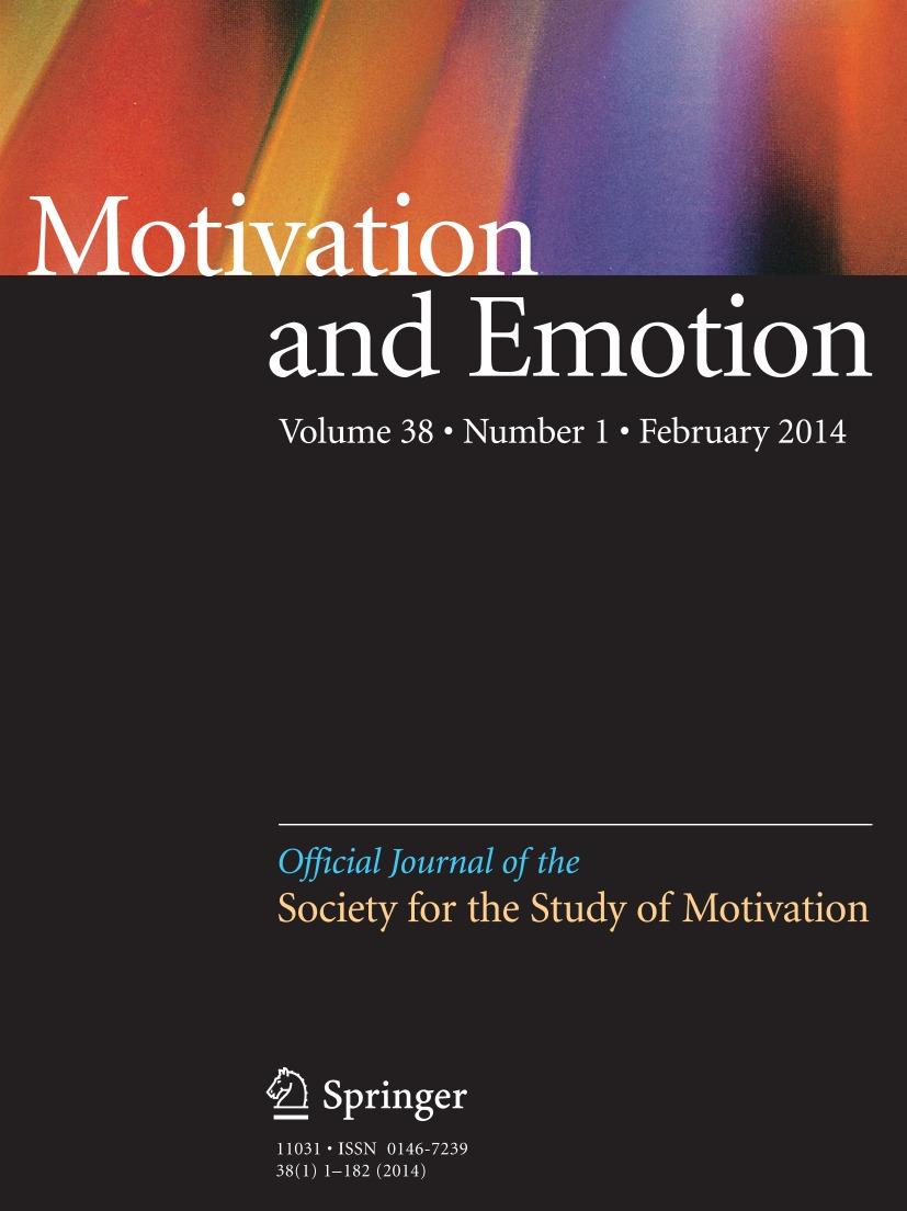 Motivation and Emotion ISSN 0146-7239 Volume 38 Number 1