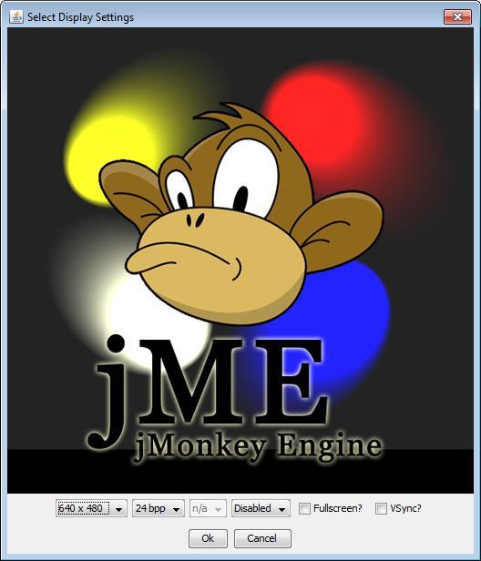 Figure 2. The jme Settings Dialog.