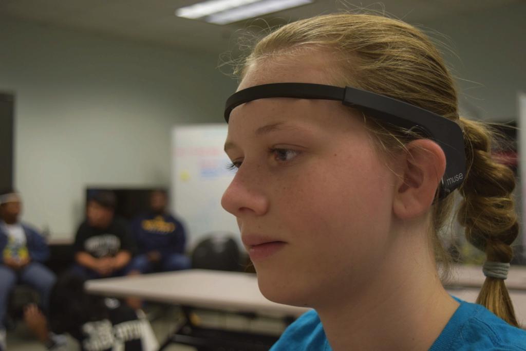 Biofeedback In addition to tracking brain activity, the headband tracks the user s movements and muscle tension.