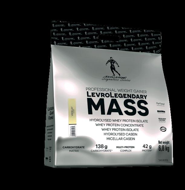 Professional Weight Gainer LevroLegendary MASS LevroLegendaryMASS is a new generation weight gainer based on a carefully selected ratio of carbohydrates and proteins.