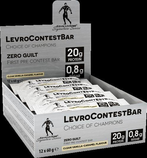 Choice of champions LevroContest Bar LevroContestBar is a reward after a hard workout that you can eat without guilt!