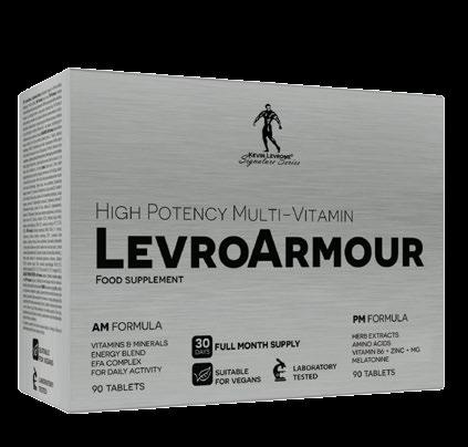 High Potency Multi-Vitamin LevroArmour PM Formula If you lead an active lifestyle and train hard! LevroArmour will support your body and functions both day and night.