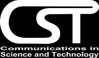 Communications in Science and Technology 2(2) (2017) 47-52 COMMUNICATIONS IN SCIENCE AND TECHNOLOGY Homepage: cst.kipmi.or.