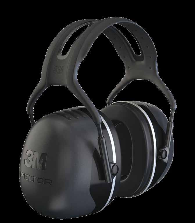 X5» Electrically insulated (dielectric) wire headband on model X5A**» Earcups tilt for optimum comfort and efficiency» Twin headband design helps reduce heat buildup with good fit and balance» Wire