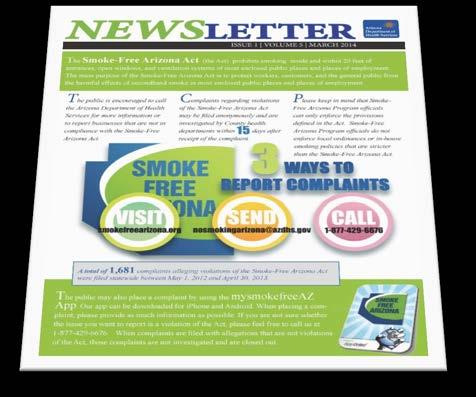 The second issue of the fourth volume of the newsletter was designed with the intent of educating the public and business proprietors about Retail Tobacco Stores.