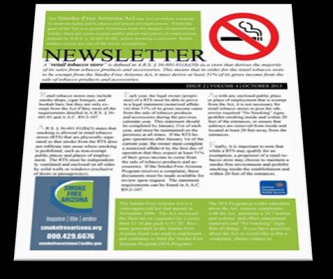 This newsletter discussed the exemption requirements defined in the Act. This newsletter was distributed electronically to approximately 9,035 business proprietors.