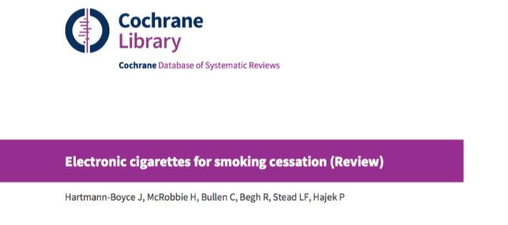 Does it work in practice? RCTs Electronic cigarettes for smoking cessation: a randomised controlled trial (ASCEND).