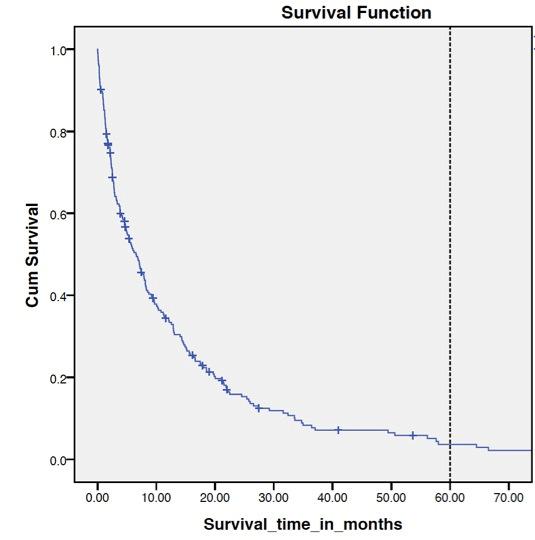 CHONG et al. Brunei Int Med J. 2013; 9 (1): 16 Table 3: Survival rates at 1-year, 2-year, 3-year and 5-year of the different tumour stages. Stage 1 Year 2 Years 3 Years 5 Years IA 95.8 87.1 78.0 60.