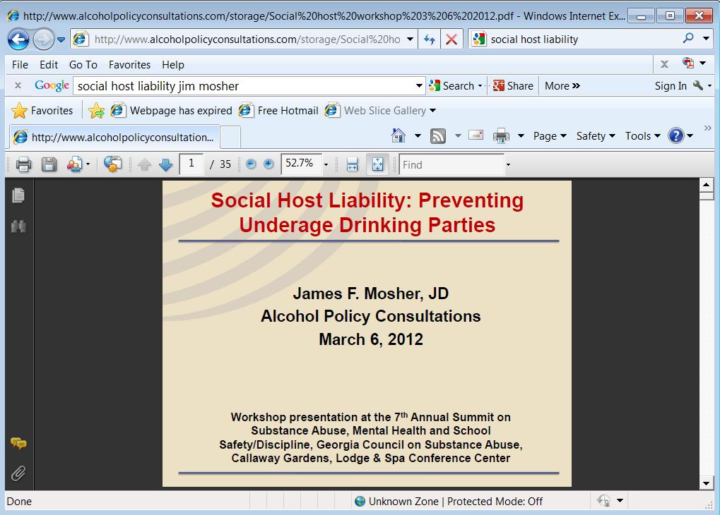 What Can You Do? http://www.alcoholpolicyconsultations.com/storage/social%20host %20workshop%203%206%202012.