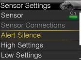 You can go to Alarm History in the History menu to see which sensor alert or alerts occurred.