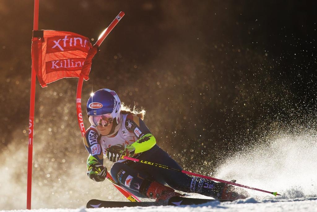 Mikaela Shiffrin skis a World Cup race in Killington, Vt., last year. PHOTO: JOEL MARKLUND/ZUMA PRESS Her obsession demanded maniacal discipline.