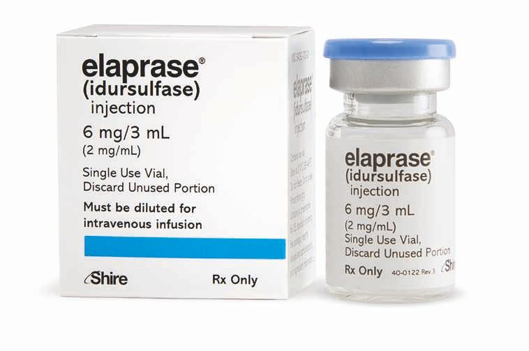 Boxed warning, indication and usage Prepare the diluted ELAPRASE solution according to the Preparation instructions on pages 14 15. Administration instructions ELAPRASE is intended for IV use only.