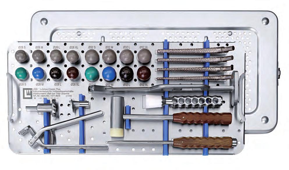 Instruments Instrument Set for Lubinus Classic Plus Prosthesis Stems 1 2 3 4 8 6 5 9 7 10 11 12 Item no.
