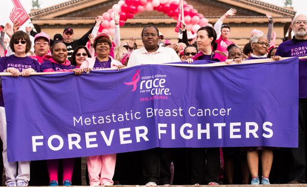 living with metastatic breast cancer, whose diagnoses come with a median survival rate of just three years.