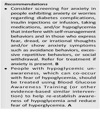 Risk factors Hx of severe hypoglycemia # of symptoms with mild hypoglycemia High trait anxiety Hypo unawareness High Glucose Variability Parent of a child with T1D Clinical Implications Poor glycemic