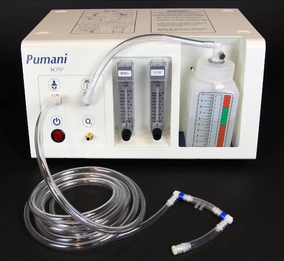 Profound sepsis and shock 7. Congenital diaphragmatic hernia 8. Severe birth asphyxia The Pumani bcpap Machine All bcpap machines consist of four basic elements.