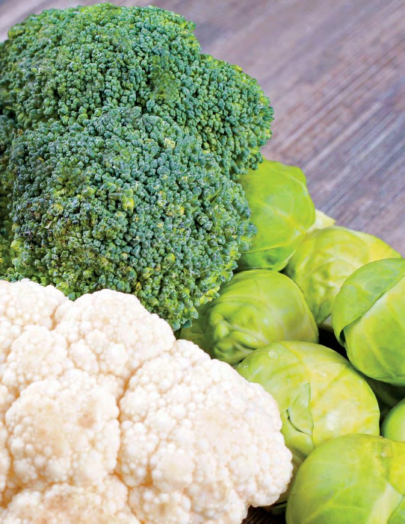 Cruciferous Vegetables We recommend that men with prostate cancer eat 1 serving (½ cup) of cruciferous vegetables, such as broccoli, cauliflower, and cabbage, on most days.