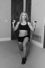 LUNGE 1.) Get into a standing position and then step one foot forward 2-