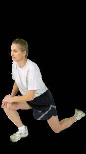 Hip Flexor Stretch Kneel down with your back straight.