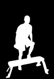 Dumbbell Step-Up Stand behind bench with your feet hip-width apart, arms extended by your sides. Hold dumbbells in each hand.