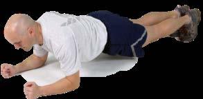 LEVEL 1 Plank [Hold 30 seconds]. Position 1 Begin in the plank position with your forearms and toes on the floor.