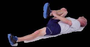 LEVEL 1 Leg Cradle Stretch [Hold 45 seconds] Position 1 Lying face up on floor.