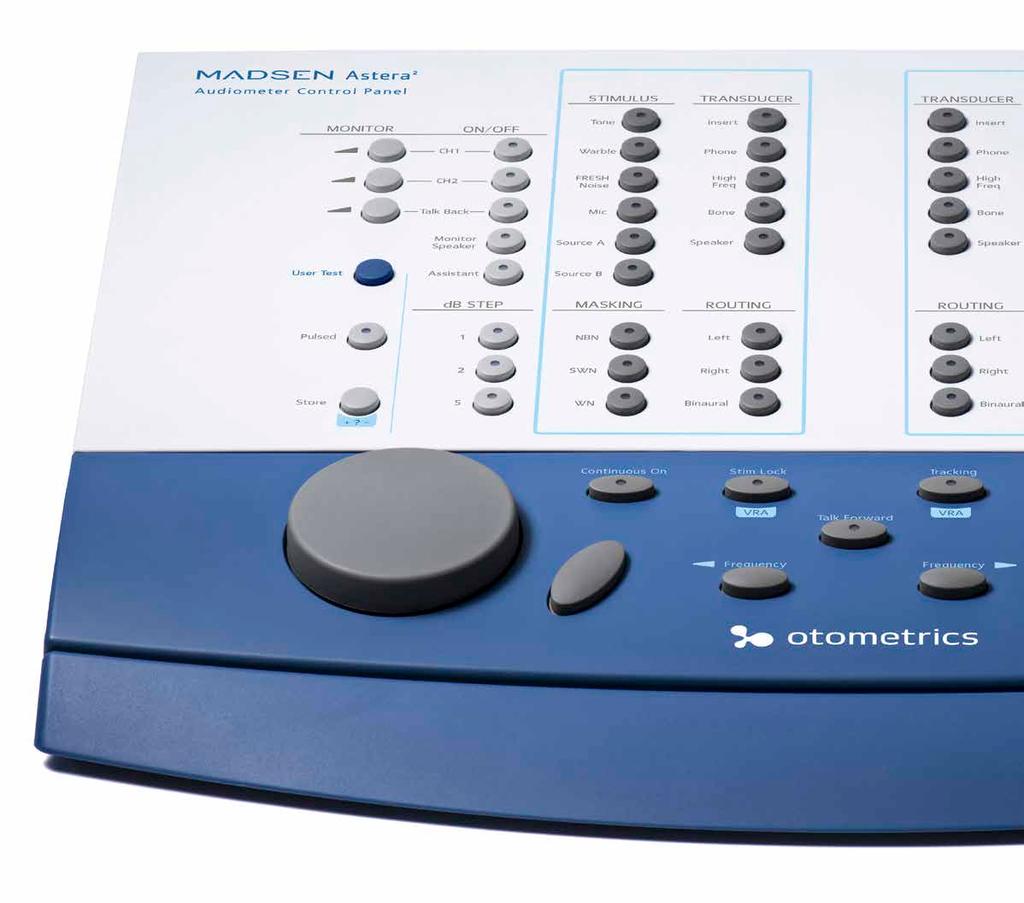 MADSEN Astera The most preferred clinical audiometer in the US. When MADSEN Astera was introduced in 2008, it was designed to meet the needs of professional audiologists in the US.