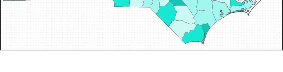 Counties Number of Participants Percentage of North Carolina Participants Wake 1041 17% Mecklenburg 296 5% Guilford 272 5% Davidson 242 4% Orange 226 4% Durham 213 4% Haywood 172 3%