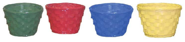 5 Color Basket Lavender [D4.25 xh4.5 ] fi ts 4 liner, w/liner 48 pk, $2.30/pc, $110.40/cs 48 pk, $2.30/pc, $110.40/cs [D4.25 xh4.5 ] fi ts 4 liner, w/liner DB000-78122 48 pk, $2.30/pc, $110.40/cs 4.5 Color Basket Red DB000-78124 4.